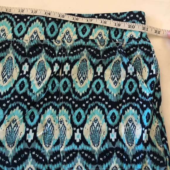 Wildfox Women’s Rayon Relaxed Fit Blue Multicolor Pockets Shorts Plus Size XXL - Picture 8 of 12